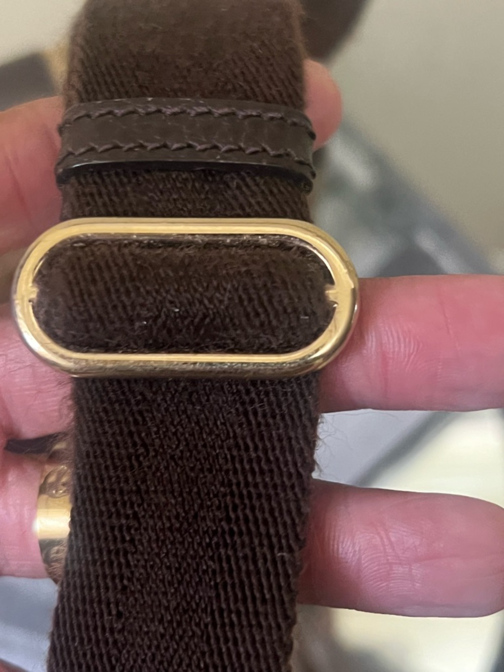 Gucci Beige and Dark Brown Monogram Messenger Bag - Picture 8 of 8